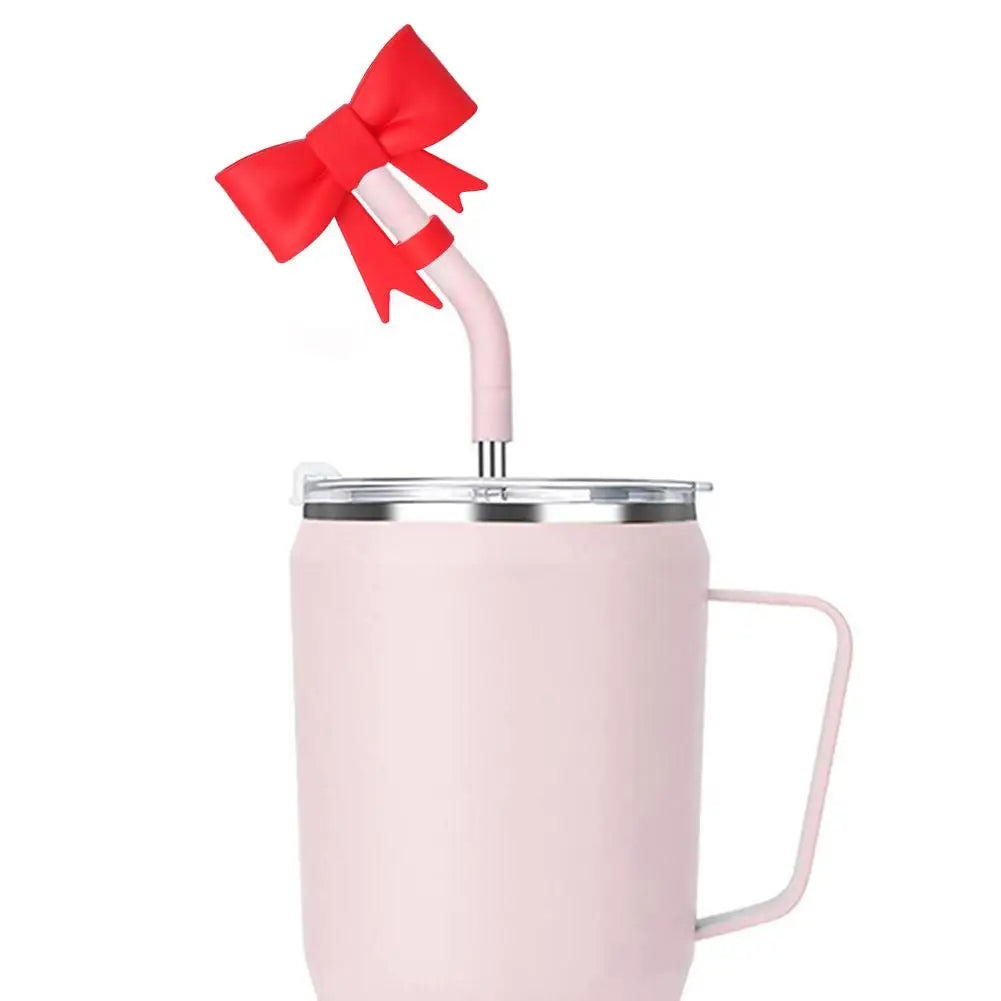 Bow & Halloween- themed Straw Covers Caps for Stanley Cups
