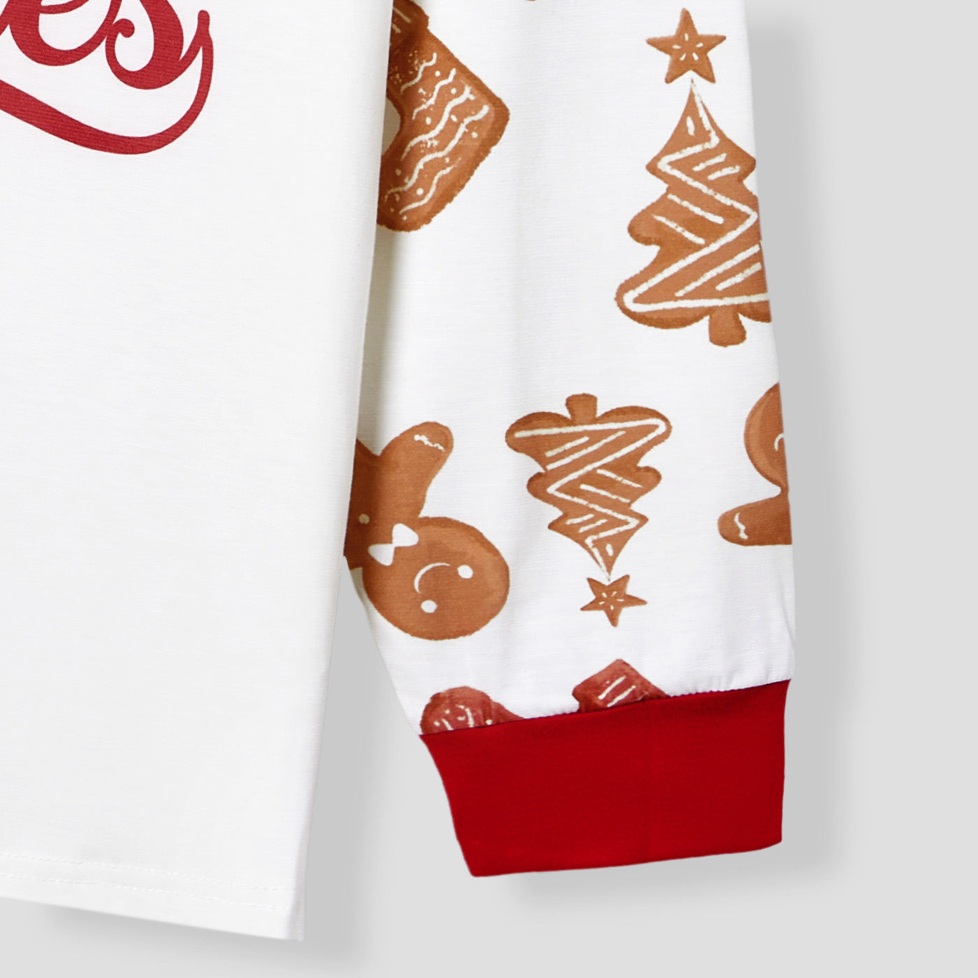 Gingerbread Man Christmas Family Matching Pajama Set made with Naia™ fiber