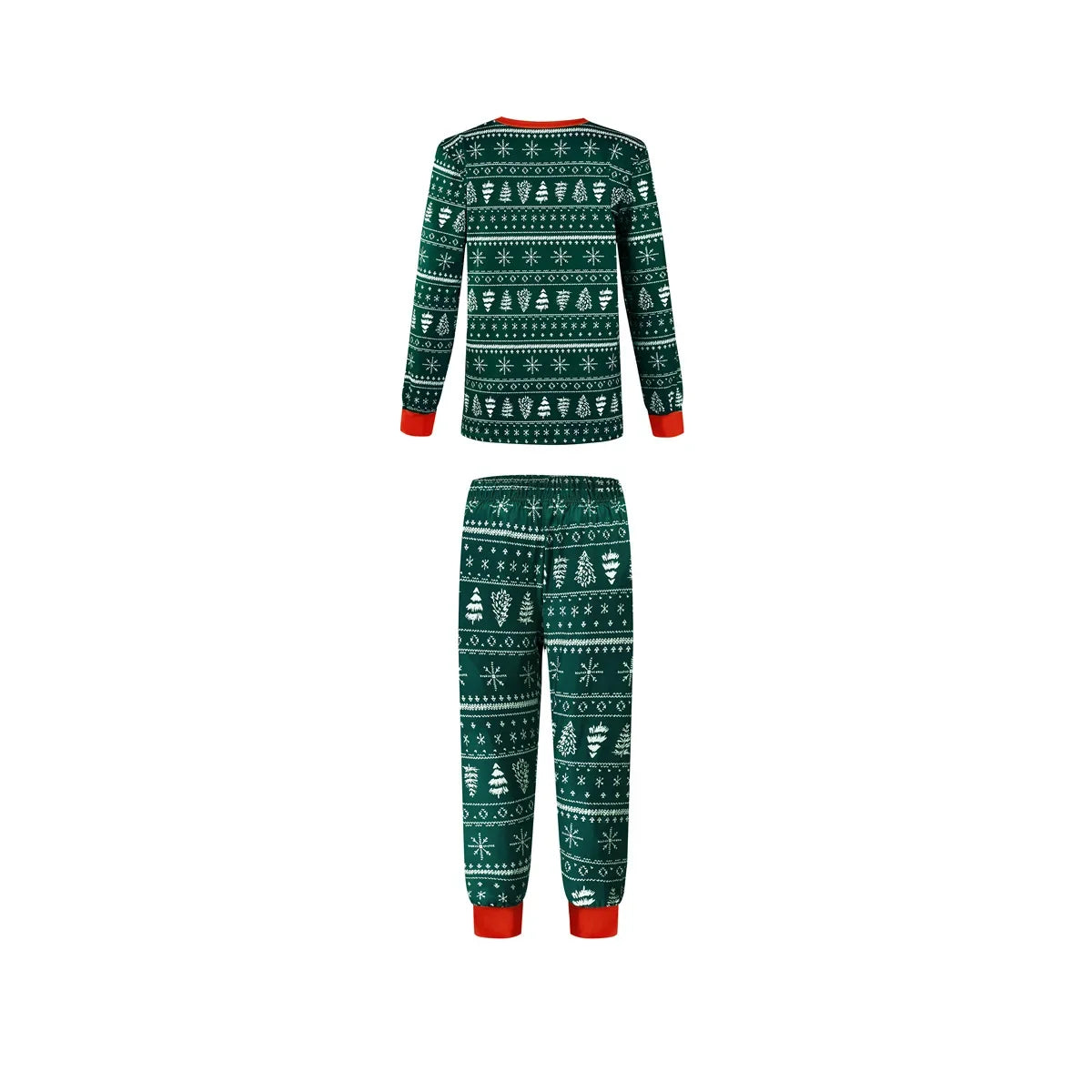 Festive Allover Print Family Christmas Pajama Set