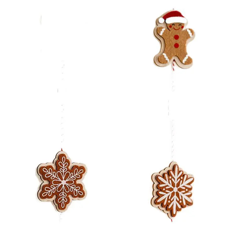 Gingerbread Man Felt Garland String