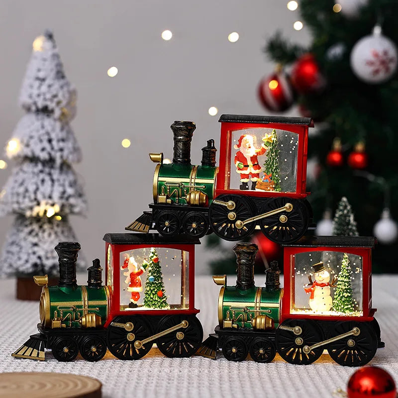 Christmas Lighted Train Ornament