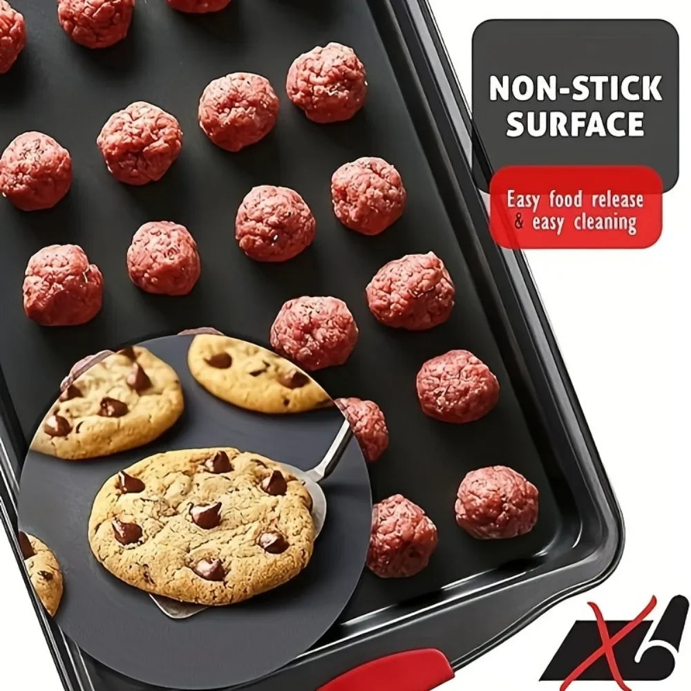 3PCS Carbon Steel Baking Trays