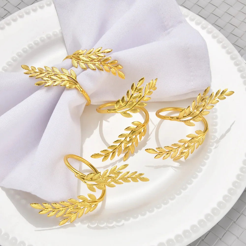 Napkin Rings- Gold Leaf