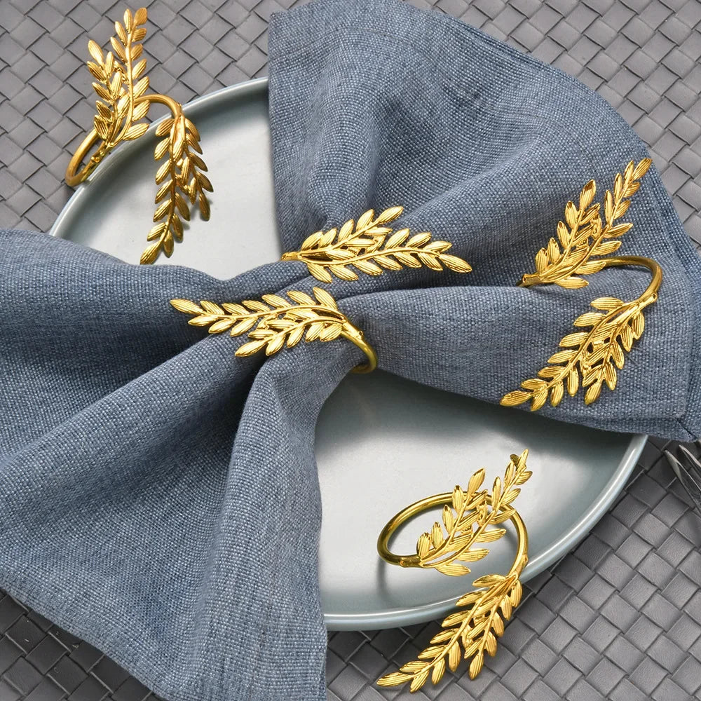 Napkin Rings- Gold Leaf