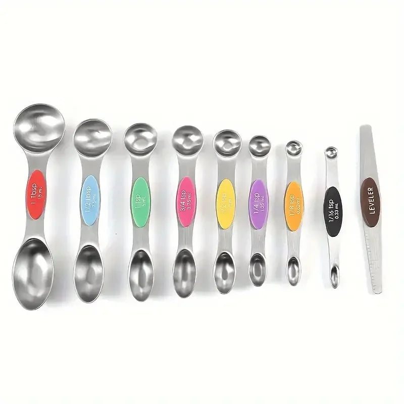 Stainless Steel Magnetic Measuring Cup and Spoon Set