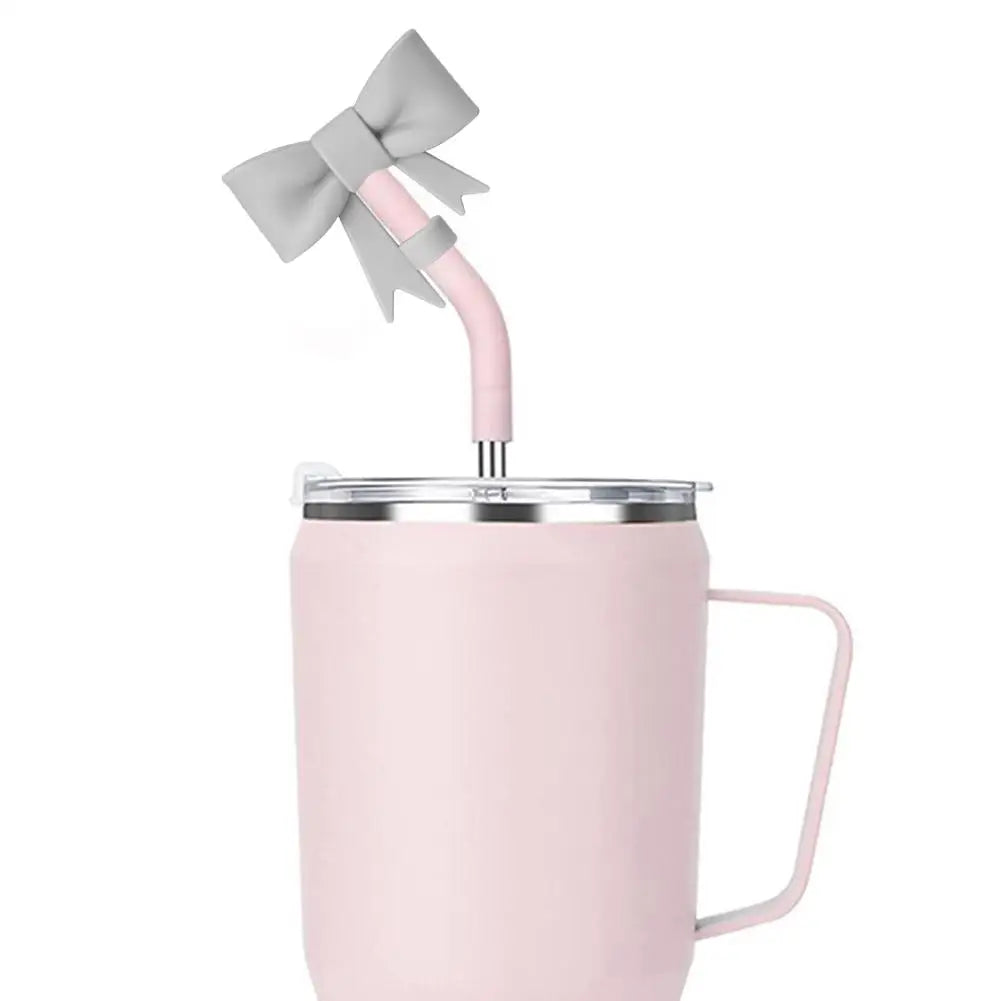 Bow & Halloween- themed Straw Covers Caps for Stanley Cups