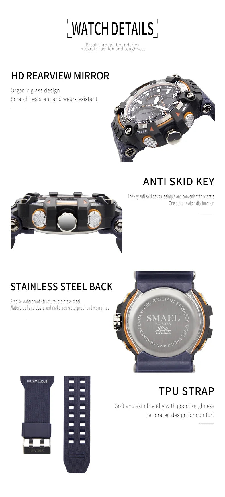SMAEL Tactical Sports Watch