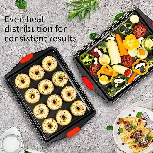 3PCS Carbon Steel Baking Trays