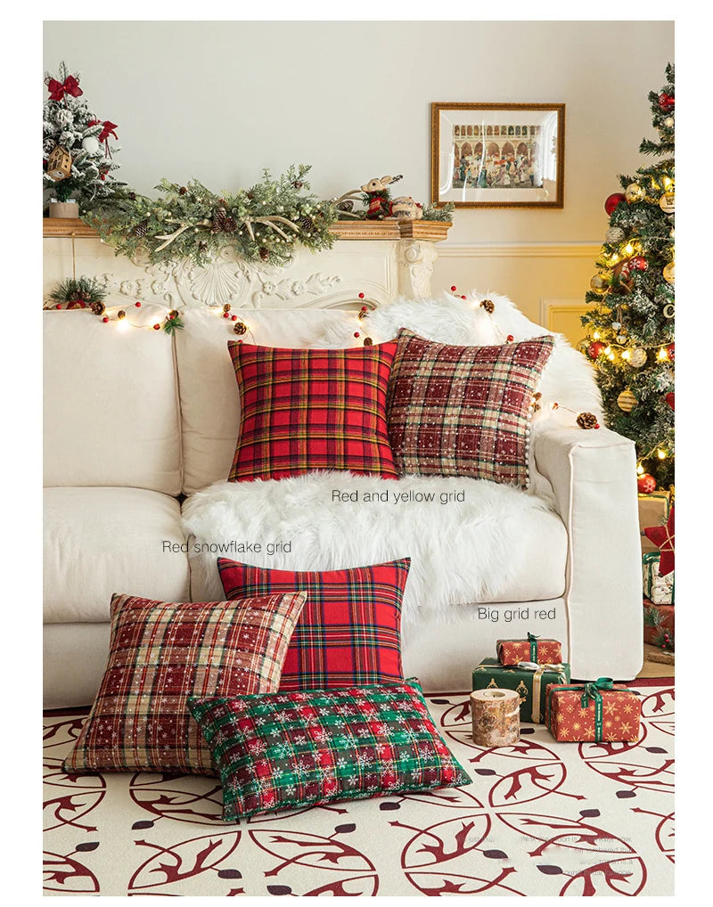 Plaid Pillow Cover