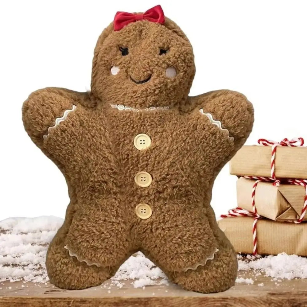 Gingerbread Man or Woman Plush Pillow