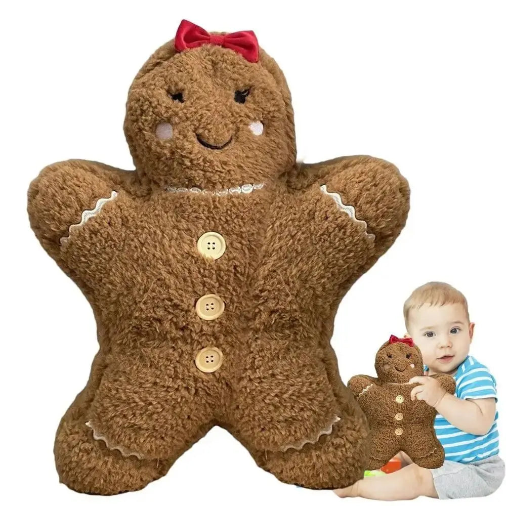 Gingerbread Man or Woman Plush Pillow