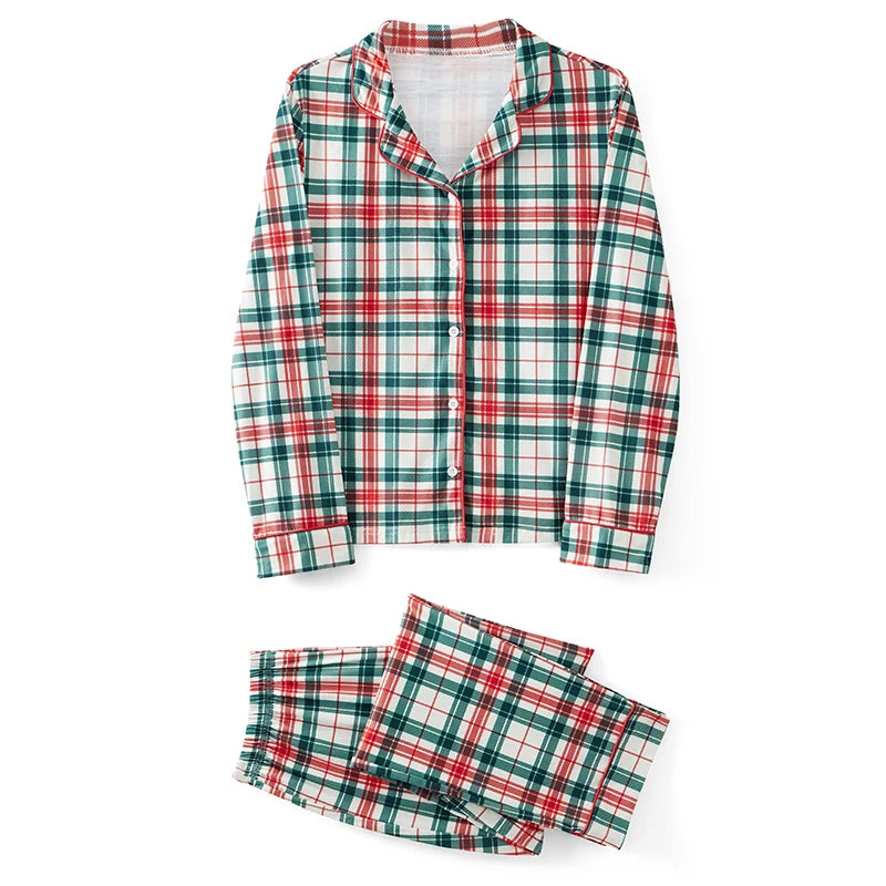 Plaid Family Matching Christmas Pajama Set