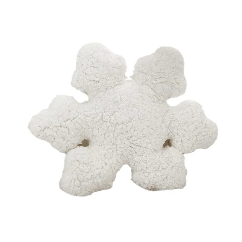 3D Decorative Snowflake Shaped Pillow