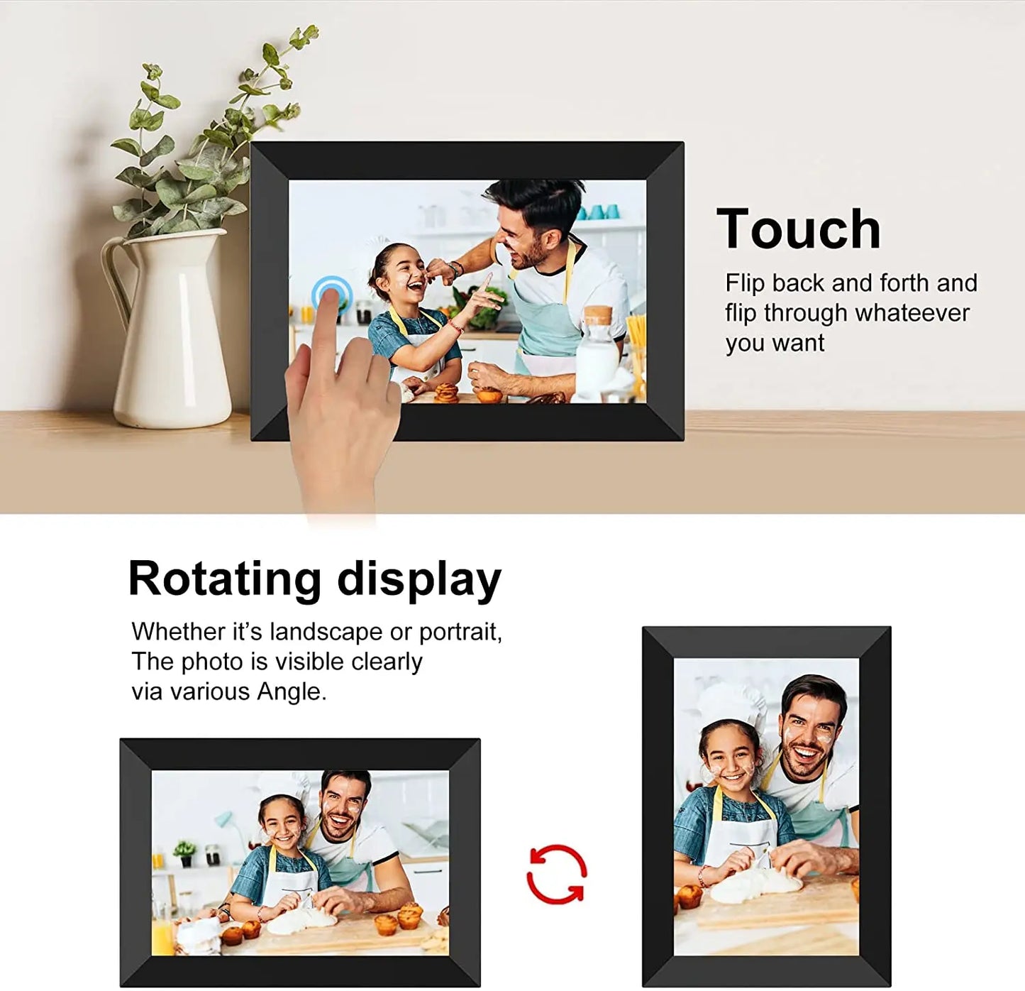 WiFi Frameo Smart Digital Photo Frame 10.1 Inch 32GB/64GB