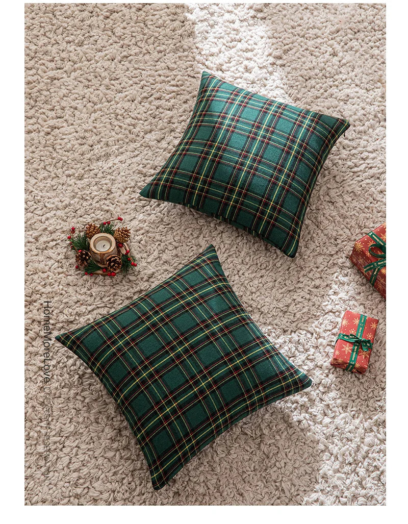 Plaid Pillow Cover