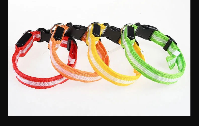 LED Nylon LED Dog Collar