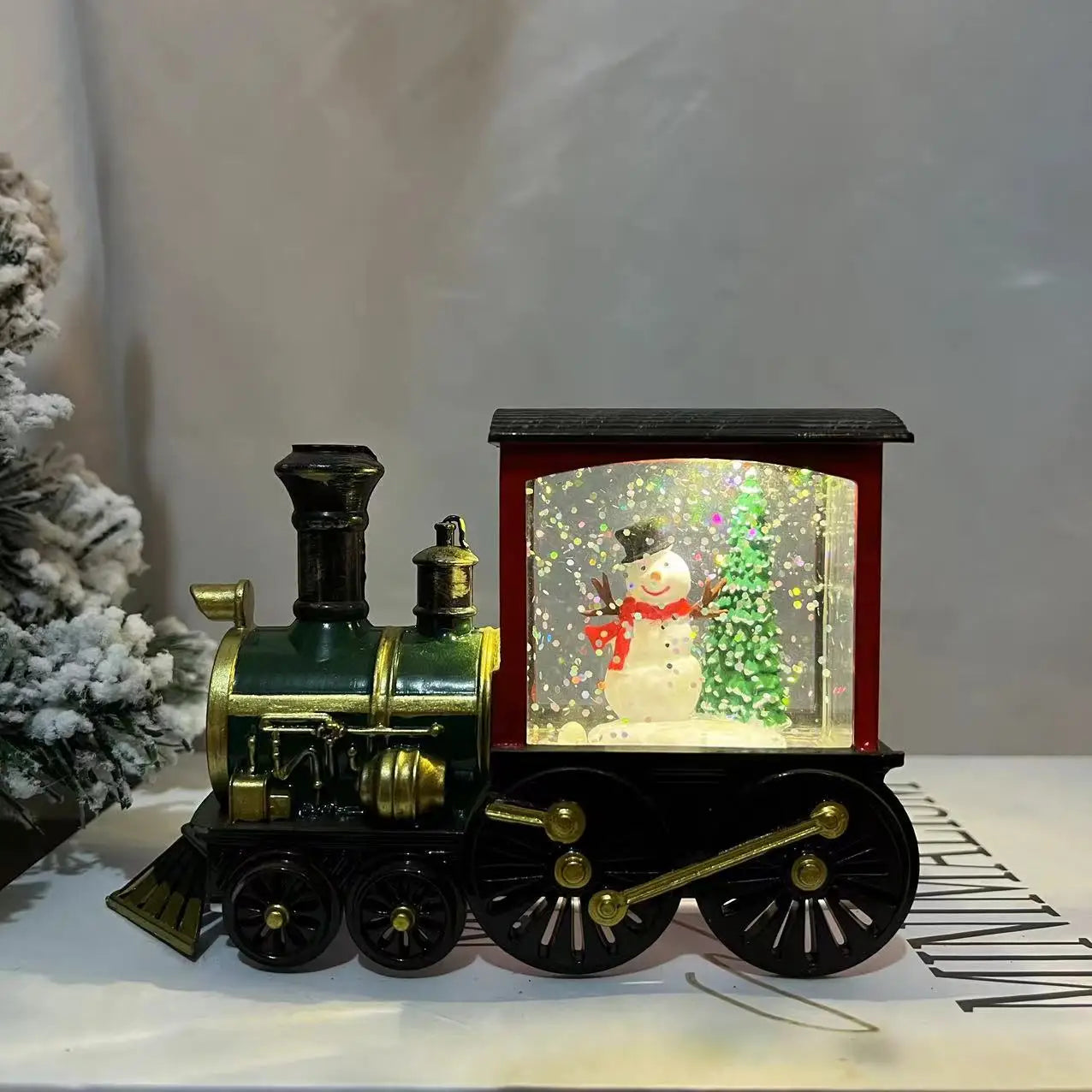 Christmas Lighted Train Ornament