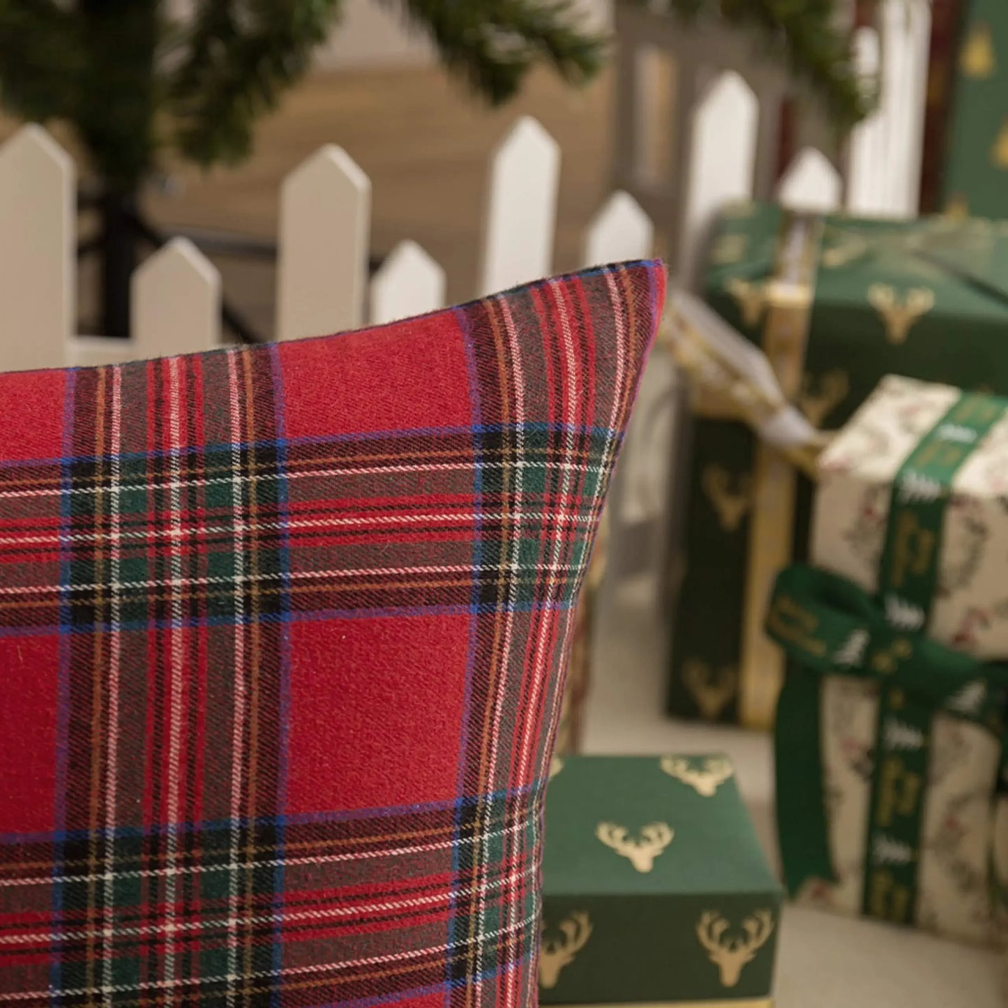 Christmas Plaid Pillow Covers