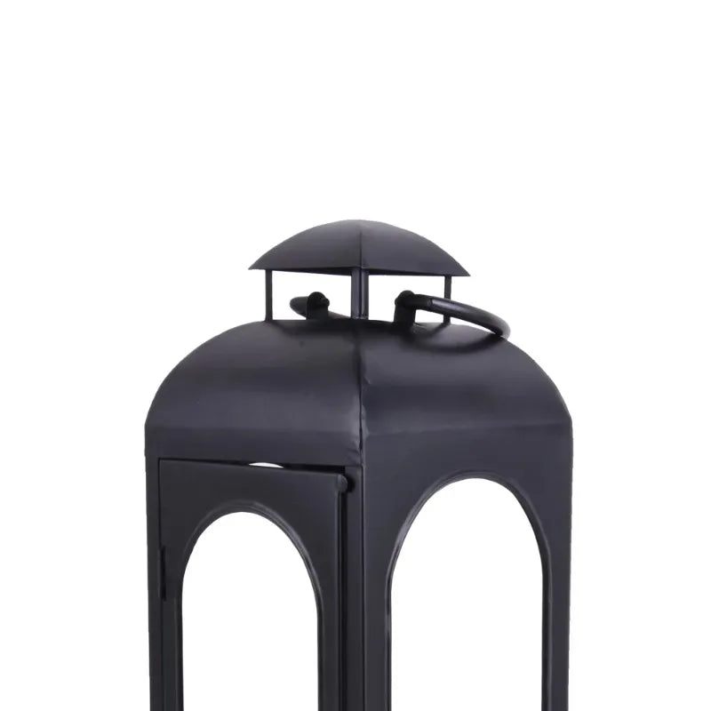 Black Metal Candle Holder Lantern