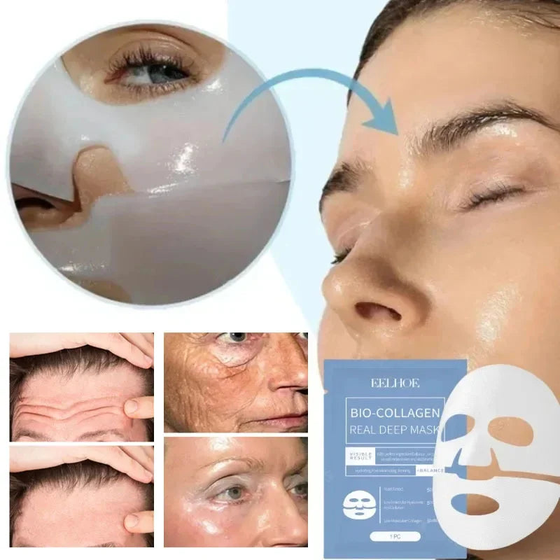 A+⭐⭐⭐⭐⭐ Viral Korean Skincare Collagen Infused Anti Wrinkle Facial Mask ⭐⭐⭐⭐⭐