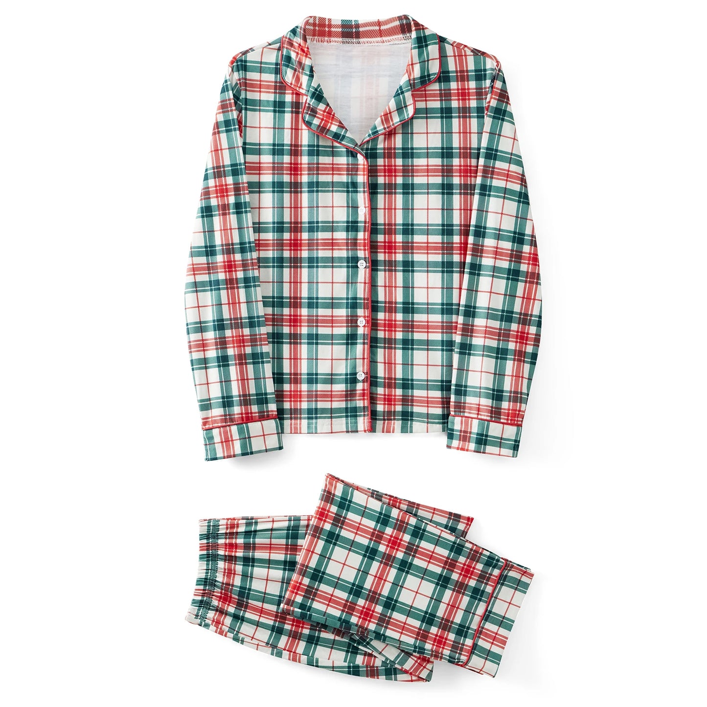 Plaid Family Matching Christmas Pajama Set