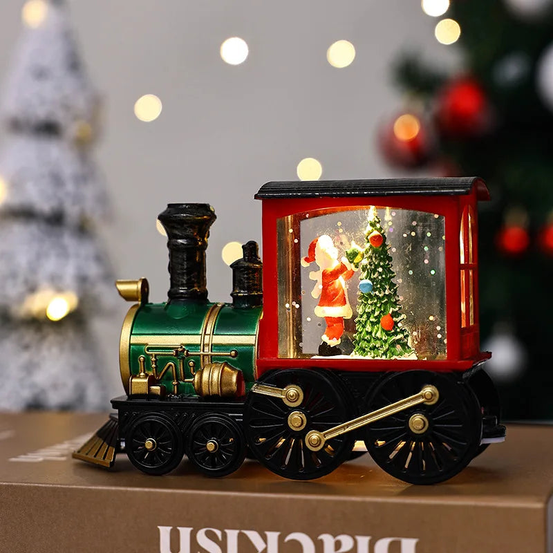 Christmas Lighted Train Ornament
