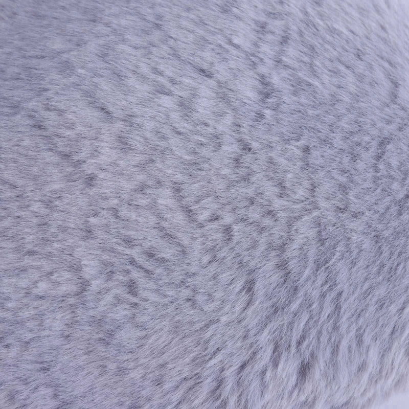 The Softest Faux Rabbit Fur Heart Shaped Pillow