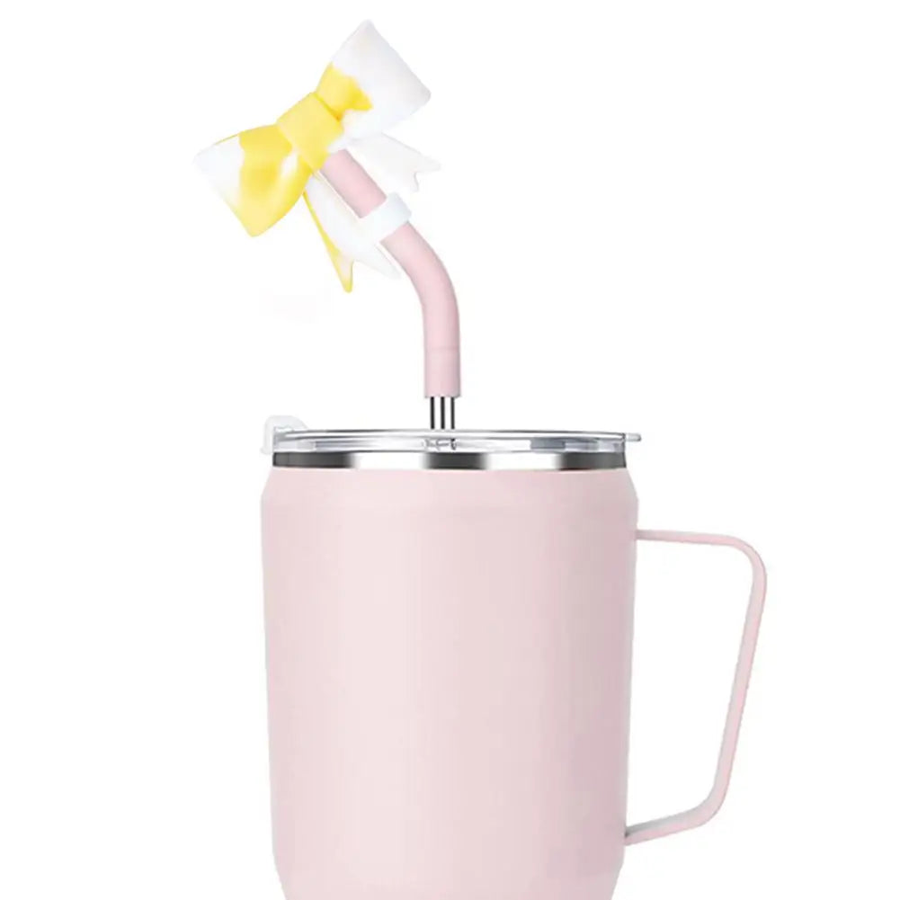 Bow & Halloween- themed Straw Covers Caps for Stanley Cups