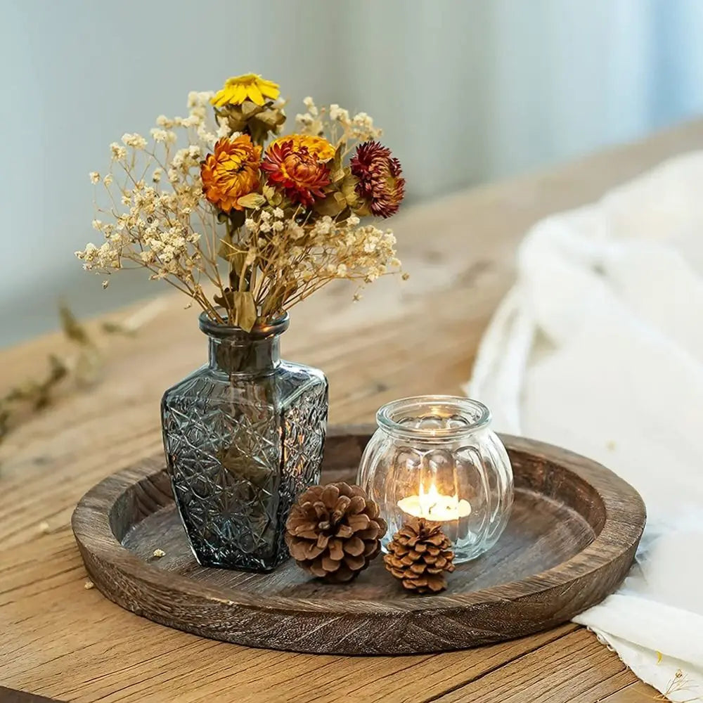 Round Wooden Tray