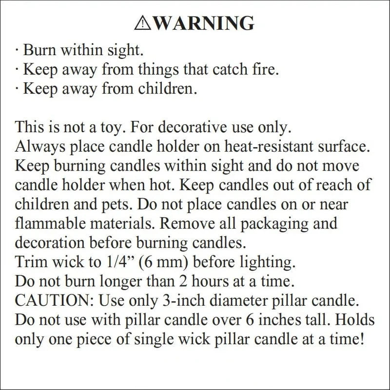 Black Metal Candle Holder Lantern