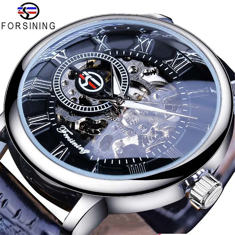 Men's Luxury Skeleton Dial Mechanical Watch