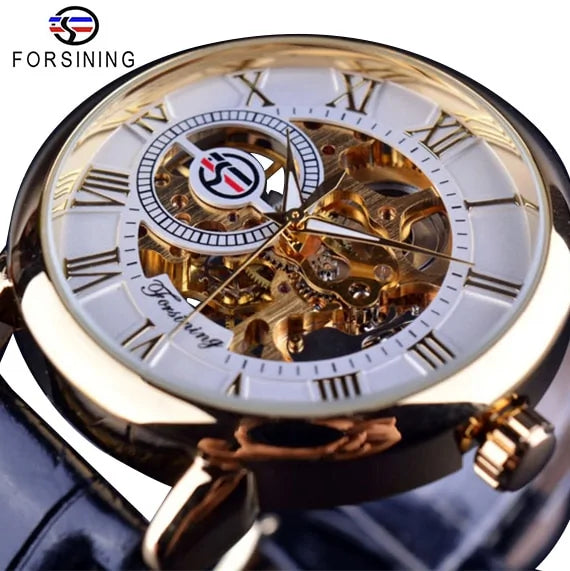Men's Luxury Skeleton Dial Mechanical Watch