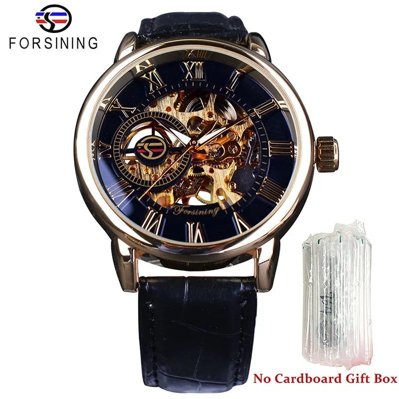 Men's Luxury Skeleton Dial Mechanical Watch
