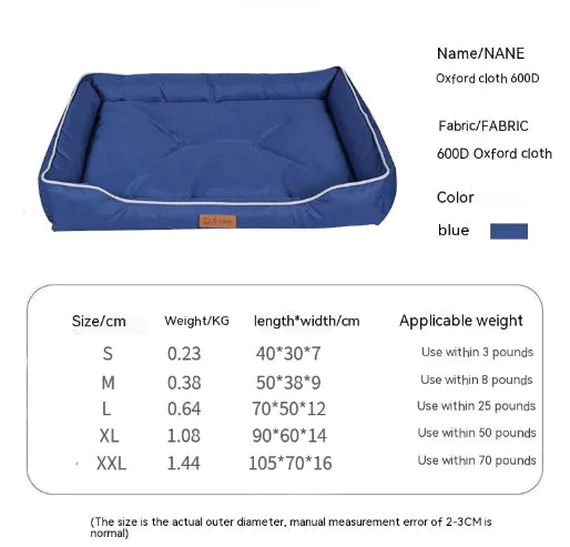 Bite-Resistant Waterproof Dog Bed