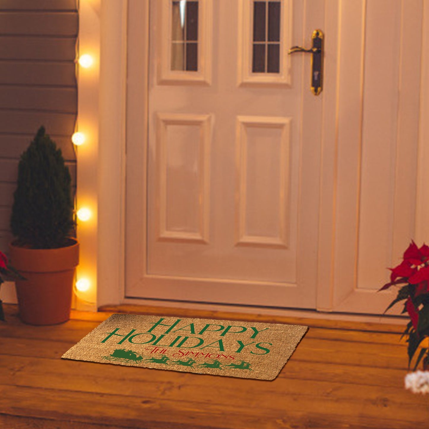 Christmas Theme Non-Slip Front Door Mat