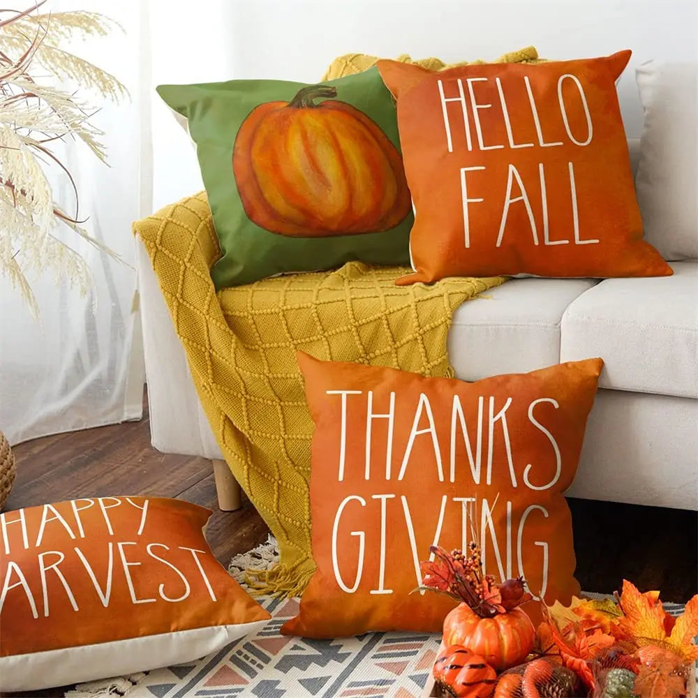 Autumn Sayings Pillow Cover