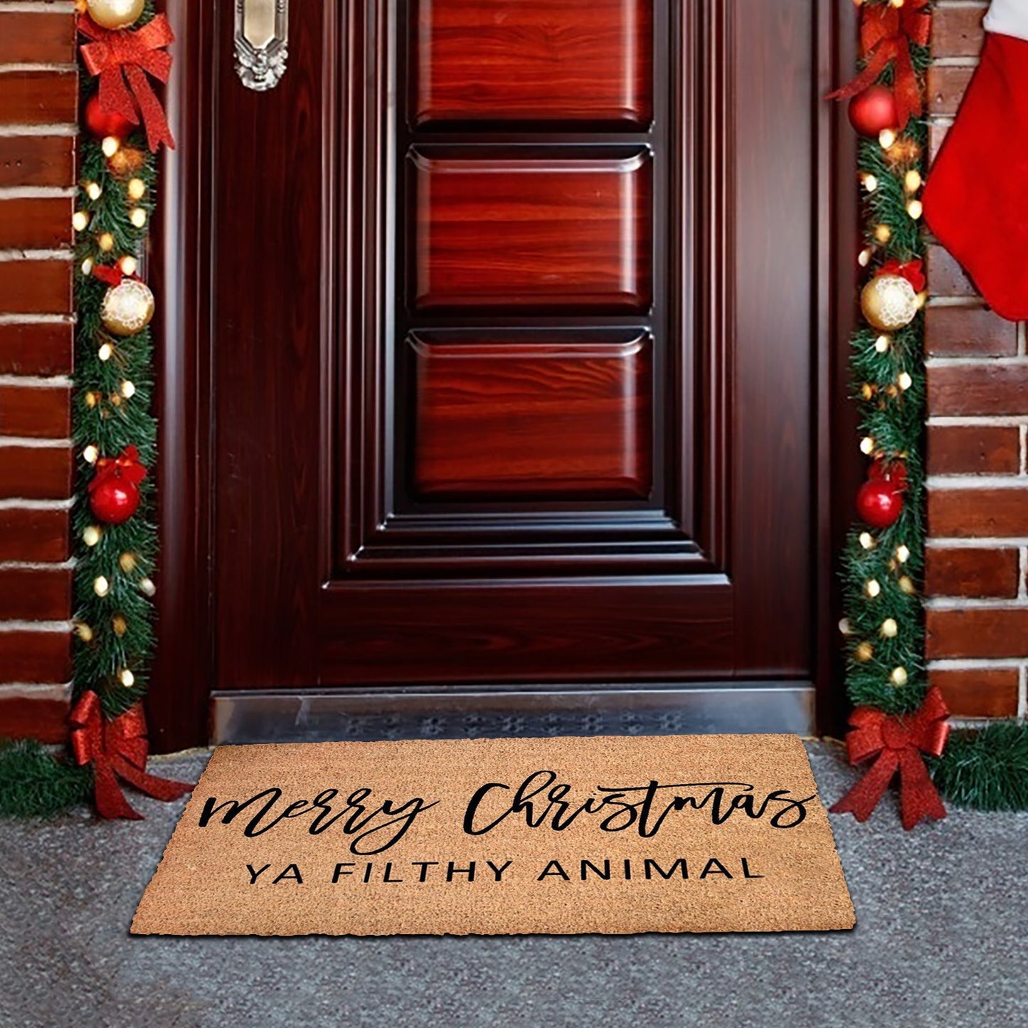 Christmas Theme Non-Slip Front Door Mat