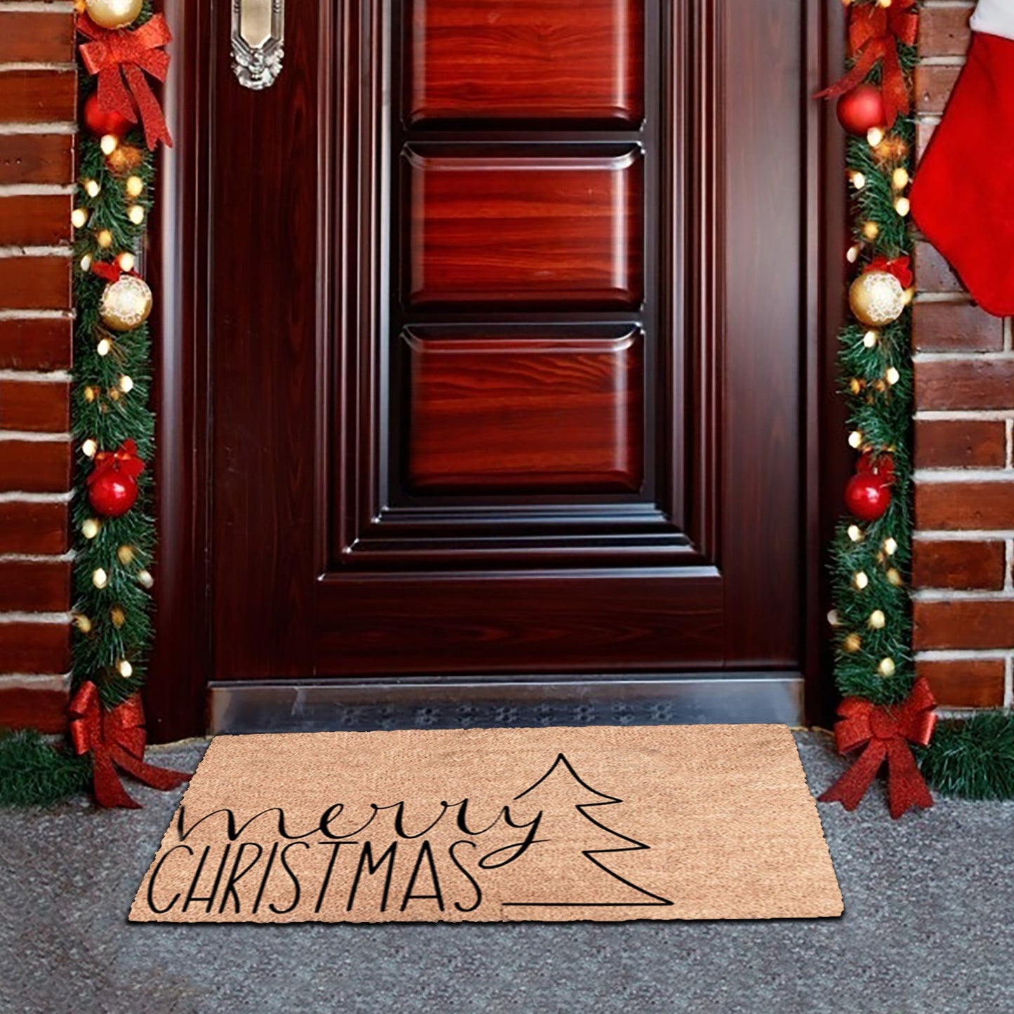 Christmas Theme Non-Slip Front Door Mat