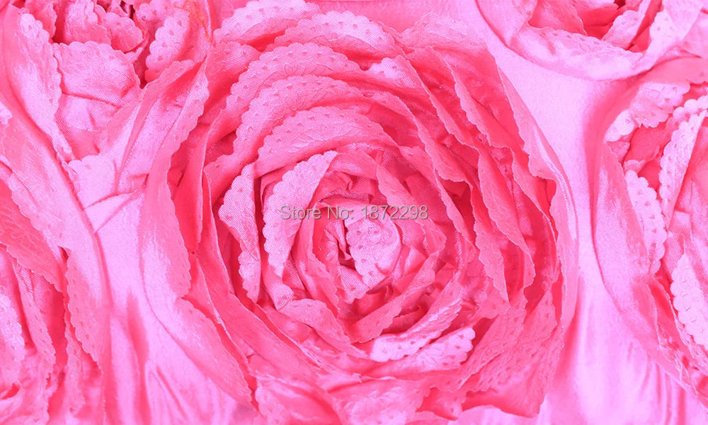 3D Rose Decorative Pillow Cover