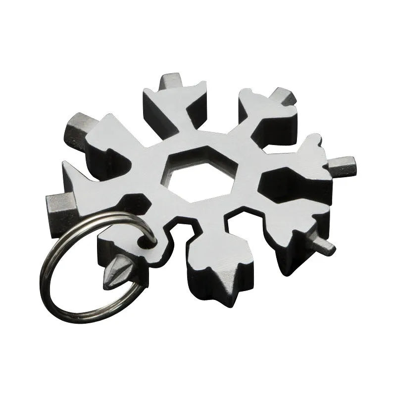 Snowflake 18-in-1 Multifunctional Tool Keychain