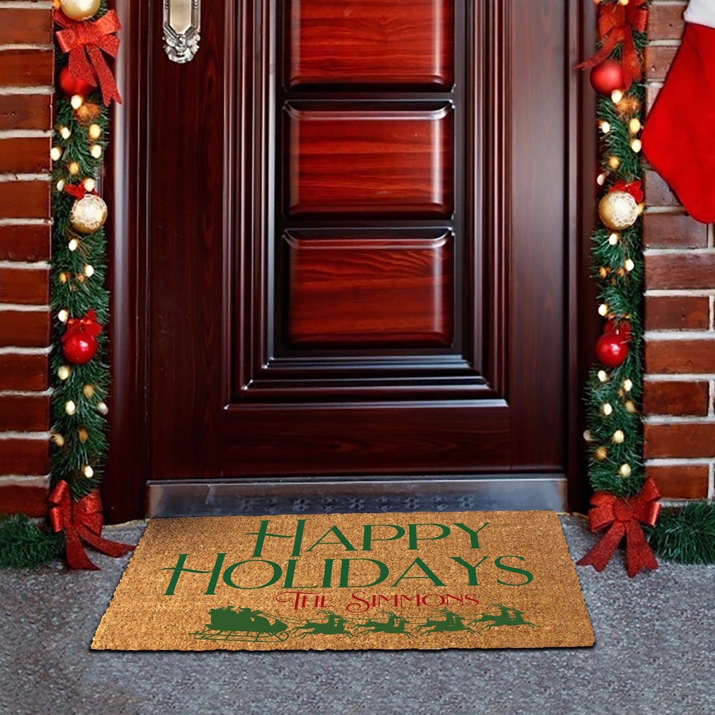 Christmas Theme Non-Slip Front Door Mat