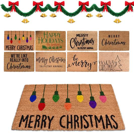 Christmas Theme Non-Slip Front Door Mat