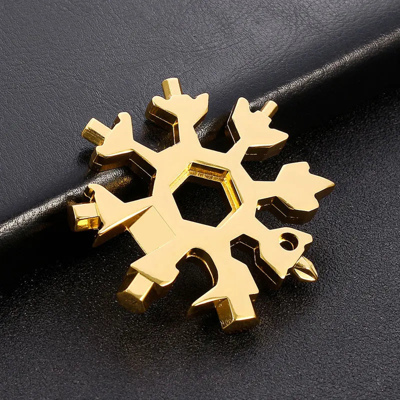 Snowflake 18-in-1 Multifunctional Tool Keychain