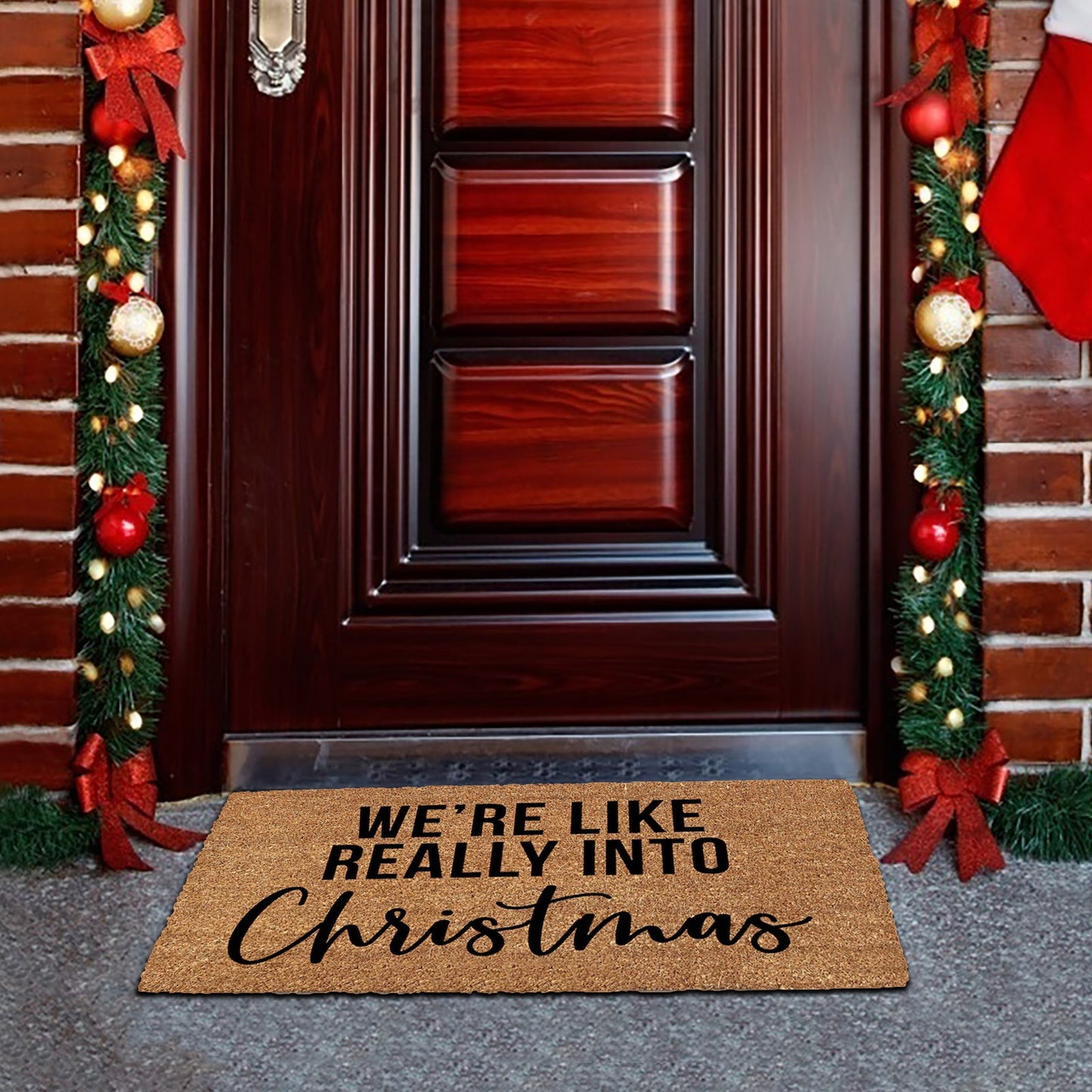 Christmas Theme Non-Slip Front Door Mat