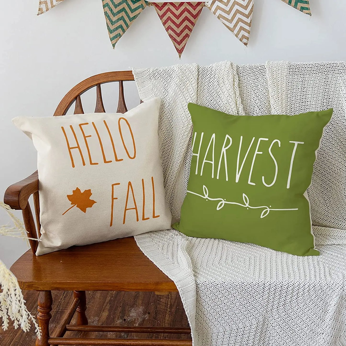 Autumn Sayings Pillow Cover