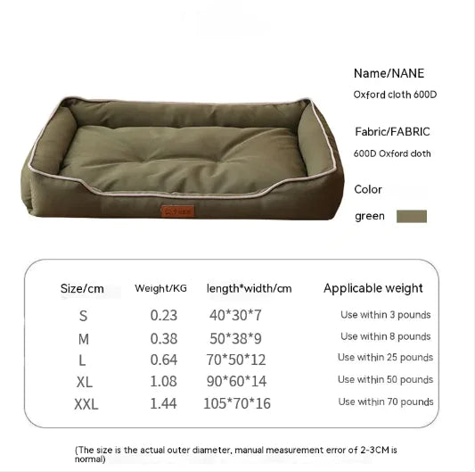 Bite-Resistant Waterproof Dog Bed