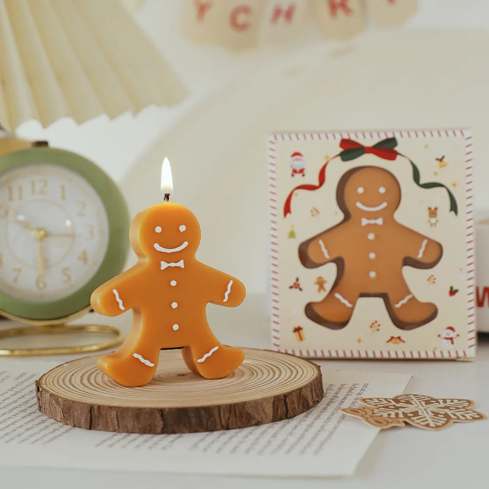 Gingerbread Man Aromatherapy Wax Candle