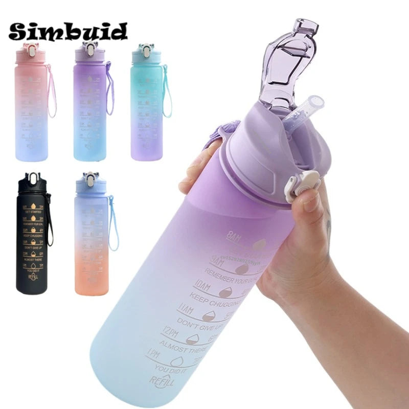 Motivational Sports Bottle with Time Scale