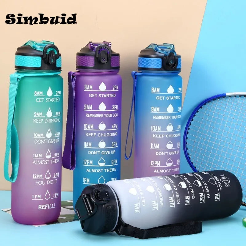 Motivational Sports Bottle with Time Scale