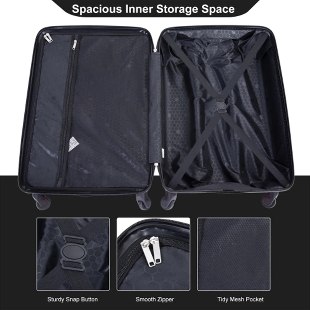 4-Piece Luggage Set With Spinner Wheels